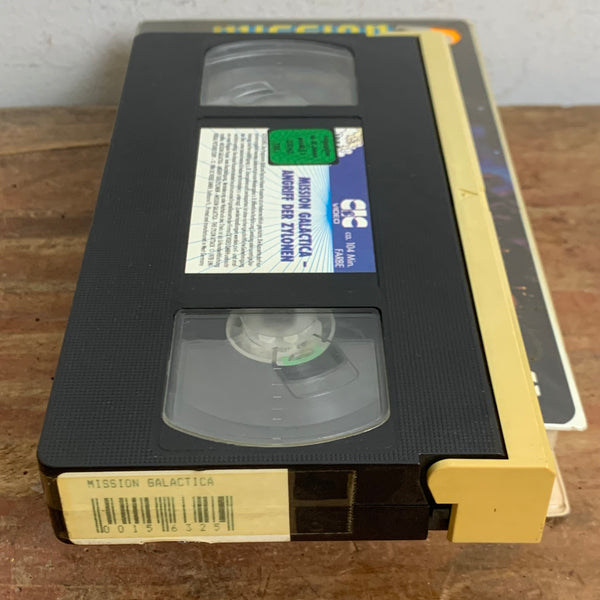 VHS Video Kassette Mission Galactica Angriff der Zylonen