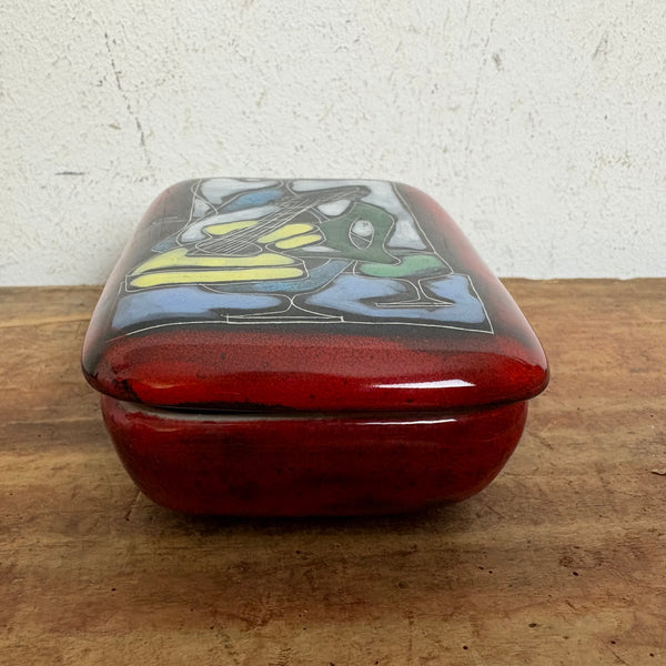 Vintage Mid Century Alla Moda Keramik Deckeldose