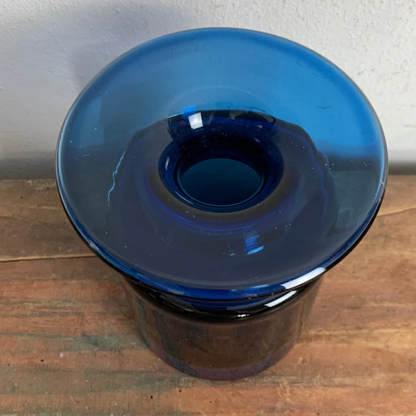 Vintage Glas Vase von Hans Theo Baumann für Gralglas