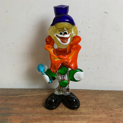 Vintage Murano Glas Skulptur Clown