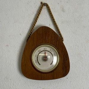 Vintage Mid Century Thermometer Teakholz