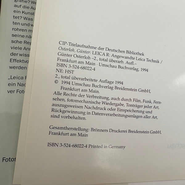 Buch Angewandte Leica-Technik von Günter Osterloh