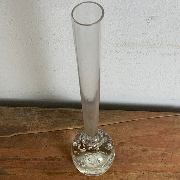 Vintage Orchideen Bubble Glas Vase