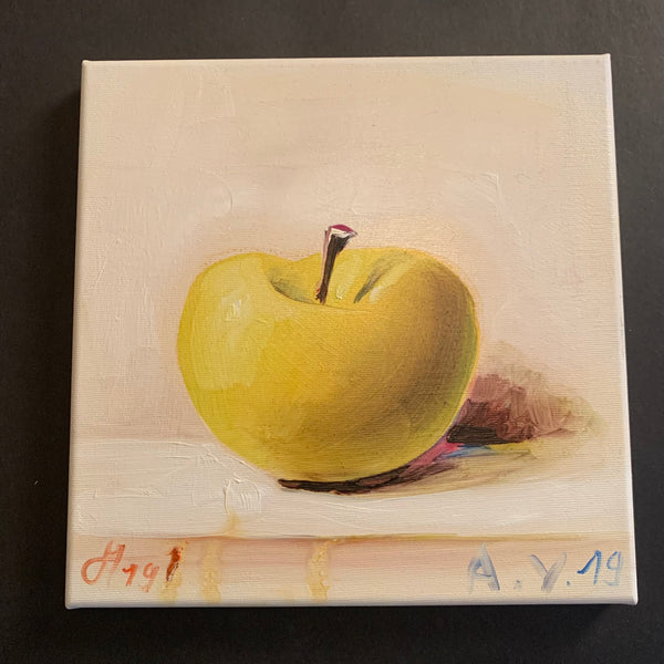 Gemälde Apfel gelb von Andreas Schiller