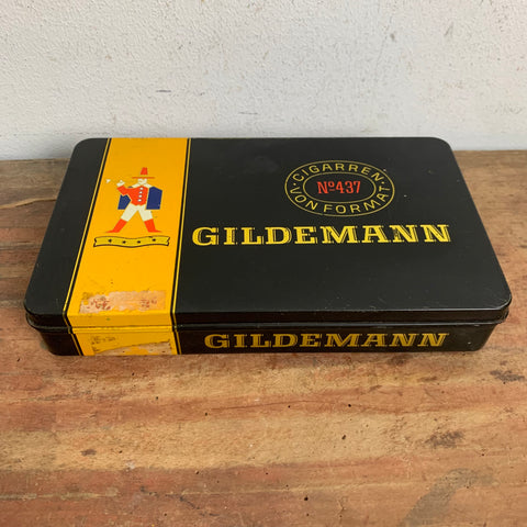 Vintage Zigarren Blechdose Gildemann