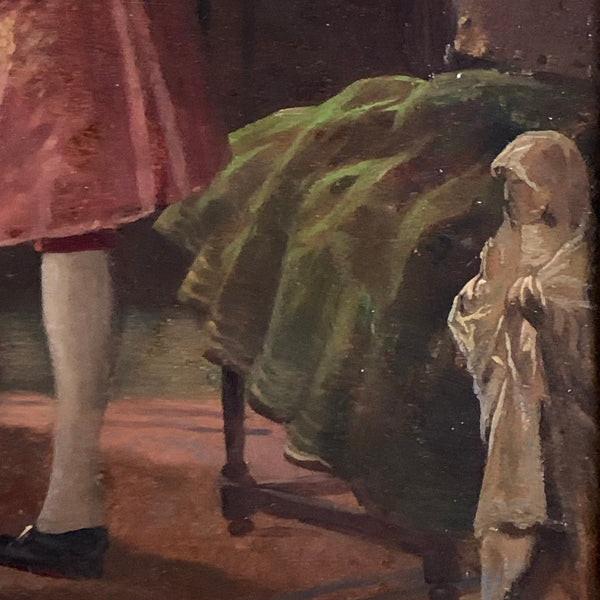 Ölgemälde Die Kunstliebhaber im Salon des Kardinals von August Hermann Knoop