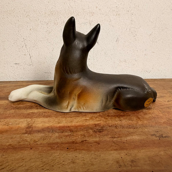 Porzellan Skulptur Schäferhund von Royal Dux