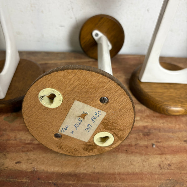 4 vintage Garderobenhaken