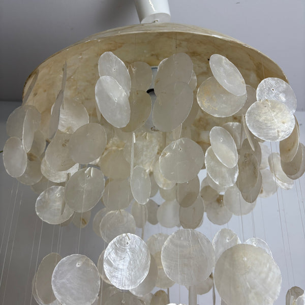 Vintage große Muschel Lampe