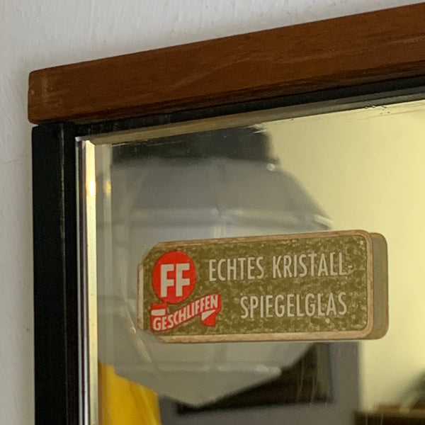 Vintage Mid Century Spiegel Teakholz