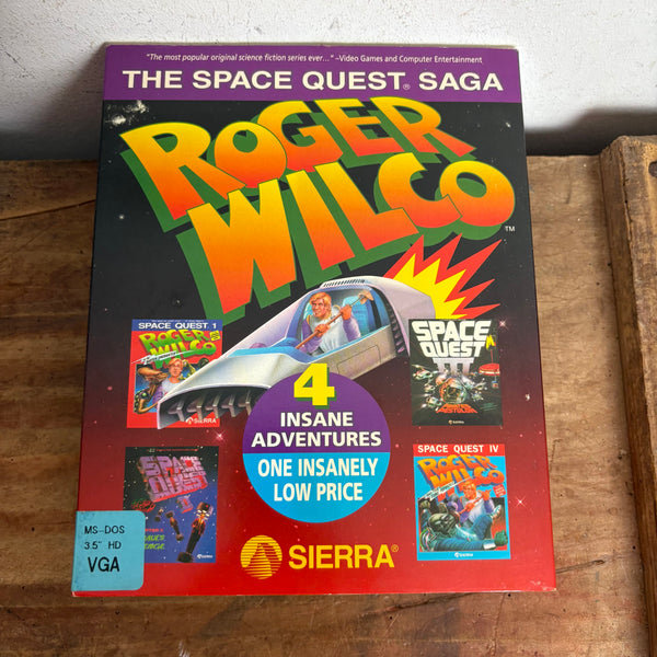 Computerspiel Space Quest Saga I II III IV Roger Wilco Sierra PC 3,5 Big Box