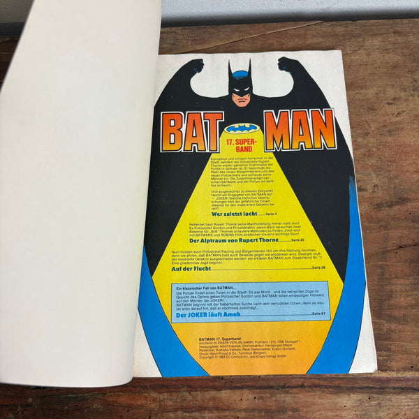Comic Batman 17. Sonderband aus für Batman