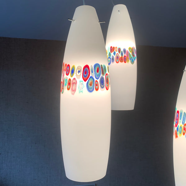 Design Lampe aus Murrine Murano Glas von Simoeng