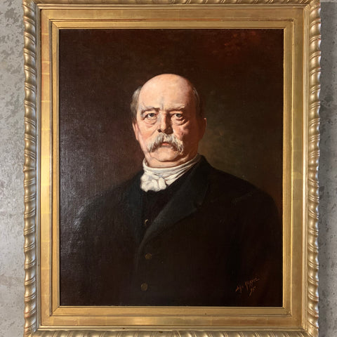 Ölgemälde Portrait Otto von Bismarck von John Klopper