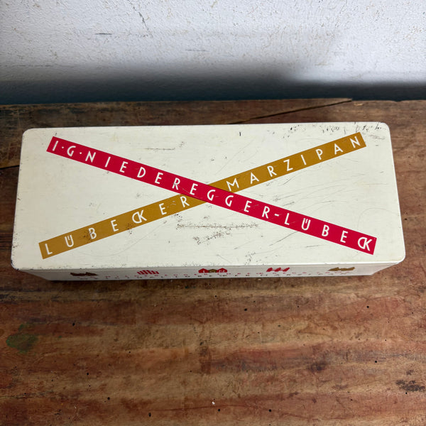 Vintage Blechdose Marzipanpralinen von Niederegger
