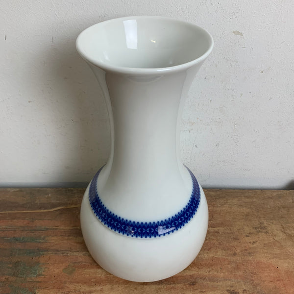 Vintage Porzellan Vase Rotunda blau von Thomas