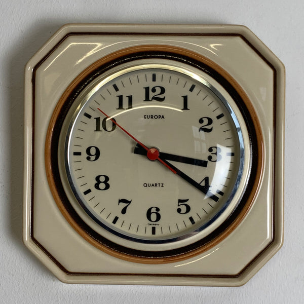 Keramik Wanduhr von Europa