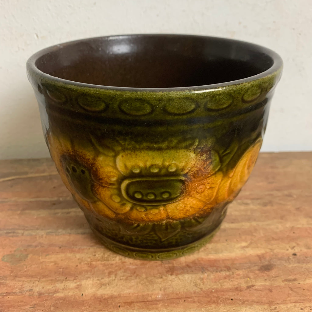 Vintage Keramik Blumen Übertopf von Scheurich 887-12 – Trödelfuchs Vintage Shop