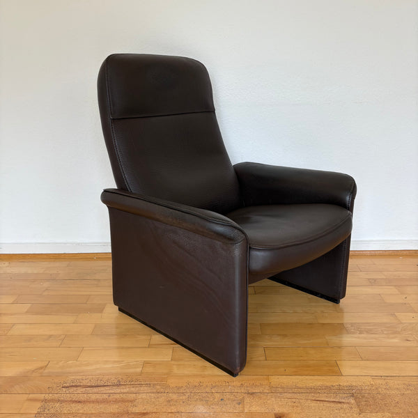 Vintage Design Sessel DS 50 mit Kippfunktion braunes Büffelleder