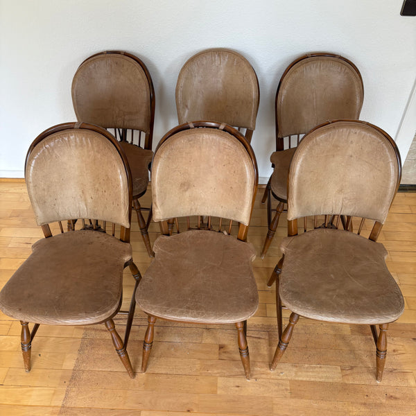 6er Set vintage Windsor Stuhl
