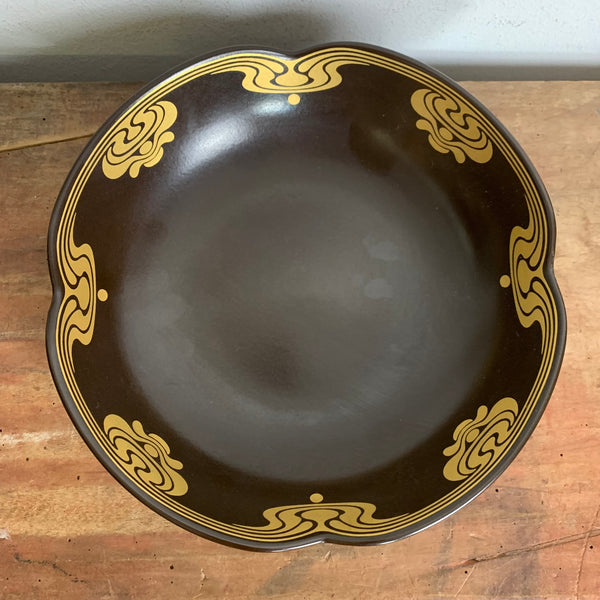 Vintage Porzellan Schale Bodil braun-gold von Rosenthal Studio Linie