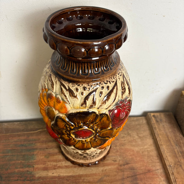 Vintage Fat Lava Flower Bodenvase von Scheurich 287-41