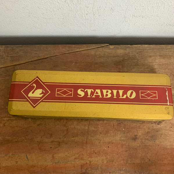 Vintage Blechdose Schwan Stabilo