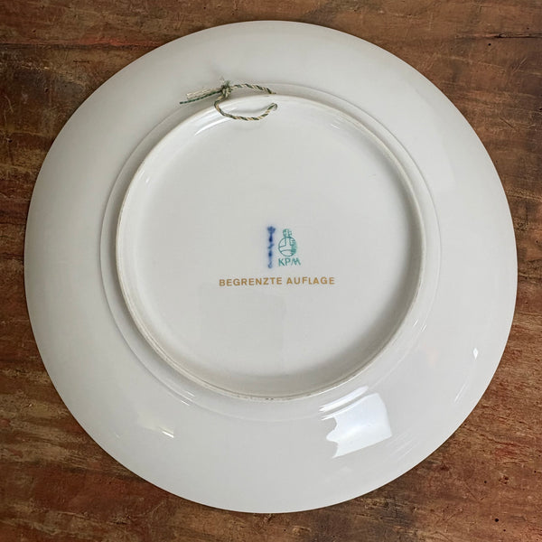 Vintage Wandteller Weihnachten 1976 KPM Zeptermarke