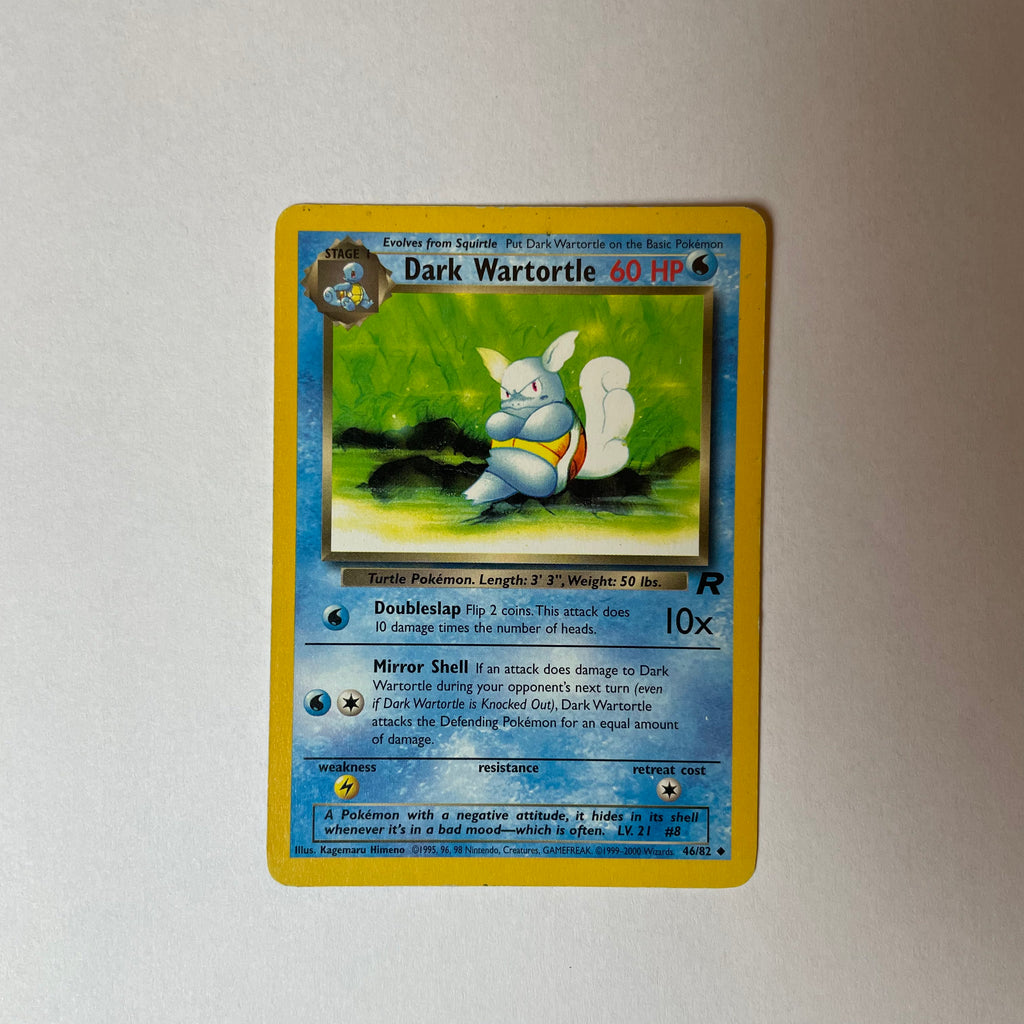 Dark Wartortle 46/82 - Pokmon Card Trdelfuchs Vintage Shop Dark Wartortle 46/82 - Pokmon Card Trdelfuchs Vintage Shop