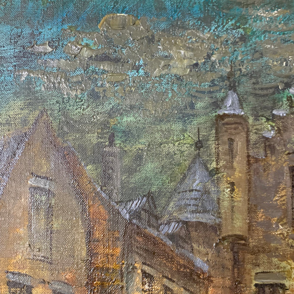 Ölgemälde Gasse in Arnheim von Jacob van der Messe
