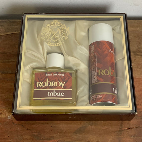 Vintage Geschenkbox Robroy Tabac Aftershave und Deodorant