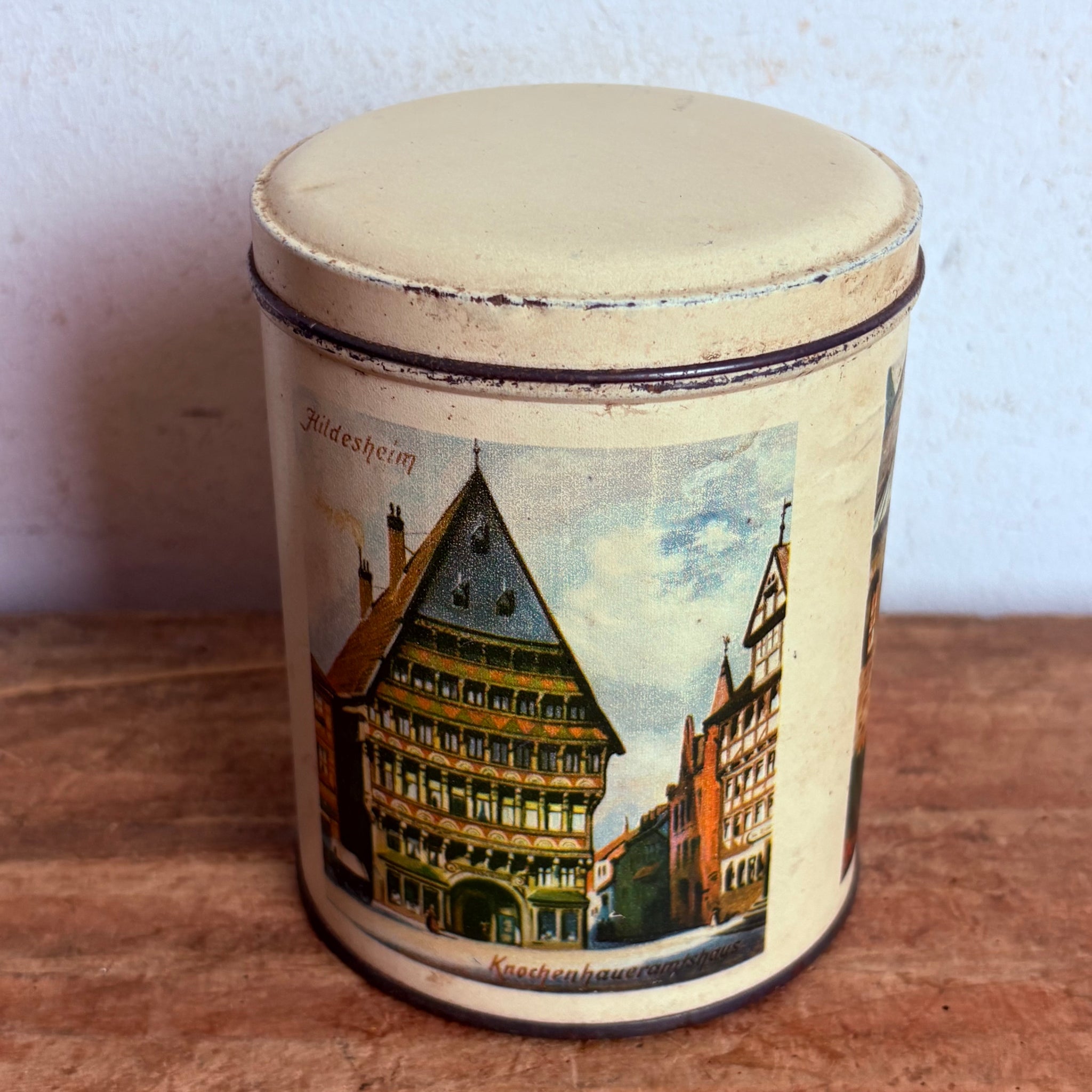 Vintage Blechdose Kaffee und Tee Haus Schlegel Hildesheim