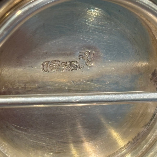 Vintage großes Sterling Silber Sparschwein Spardose der Silbermanufaktur Gebrüder Kühn