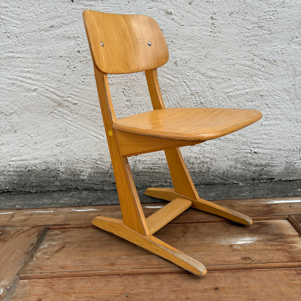 Vintage kleiner Kinderstuhl Schule von Casala
