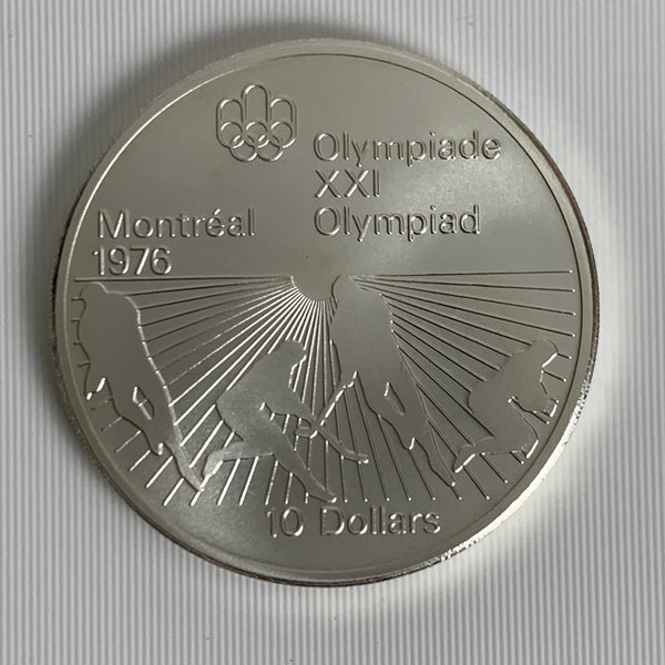 10 Silber Dollar Kanada Olympische Spiele Montreal 1976