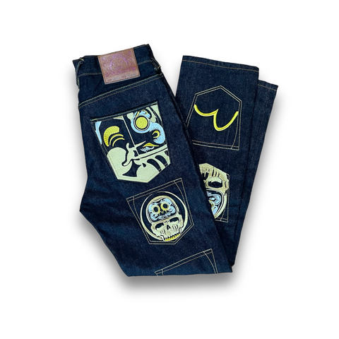 Evisu Jeans mit Backprints Y2K Pants
