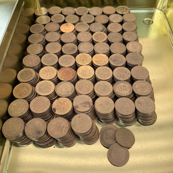 10 Pfennig Münzen 674 Stück