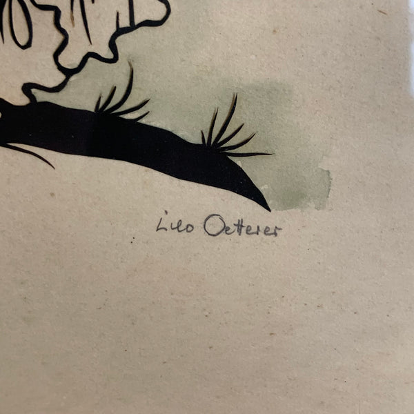 Vintage Scherenschnitt von Lilo Oetterer