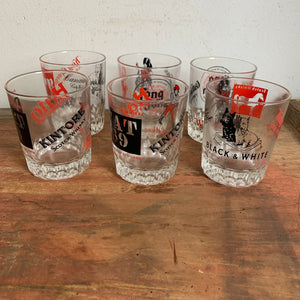 6er Set vintage Whisky Gläser – Trödelfuchs Vintage Shop