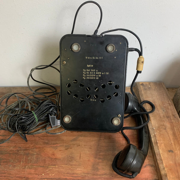 Vintage Gabeltelefon von Siemens