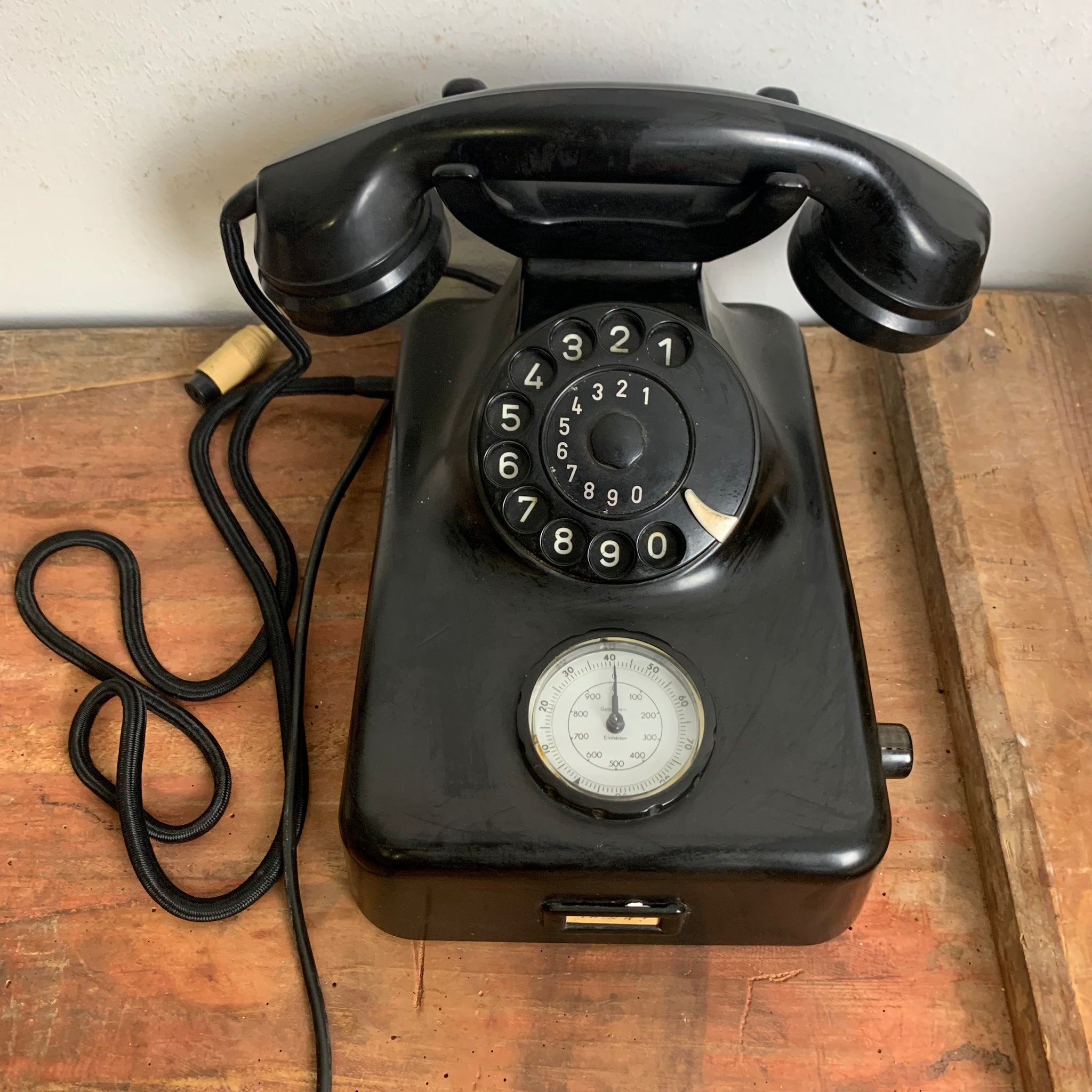 Vintage Gabeltelefon von Siemens