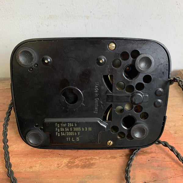 Vintage Walzentelefon Trommelwähler von Siemens und Halske