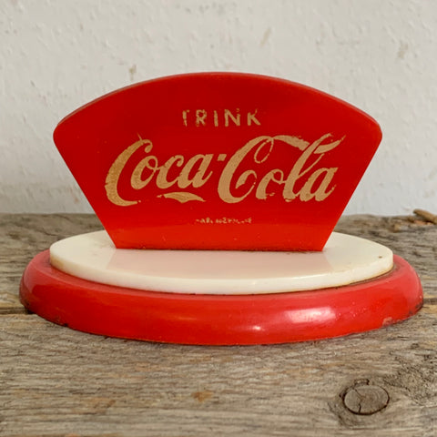 Mid Century Speisekarten Halter von Coca Cola