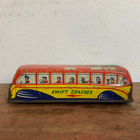 Vintage Blechspielzeug Bus von Glamorgan Tinplate Products