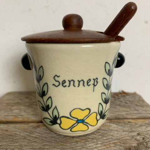 Vintage Senf Behälter dänisches Design