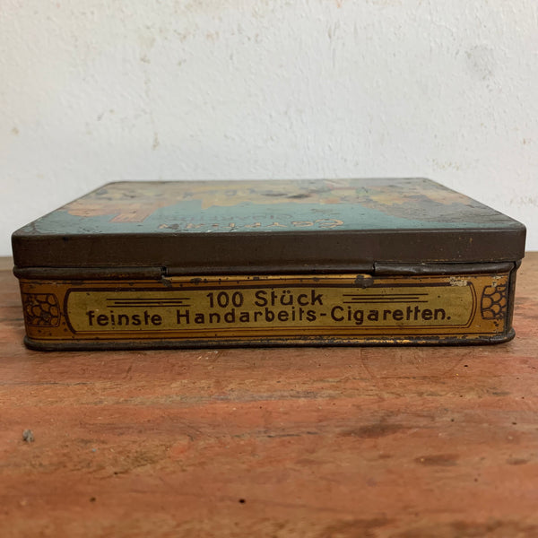 Vintage Zigaretten Blechdose Egyptian Cigarettes Gamia Barkukije Cairo