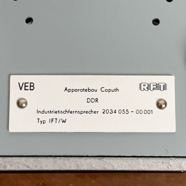DDR Wählscheiben Telefon Industrie Tischfernsprecher Typ IFT/W