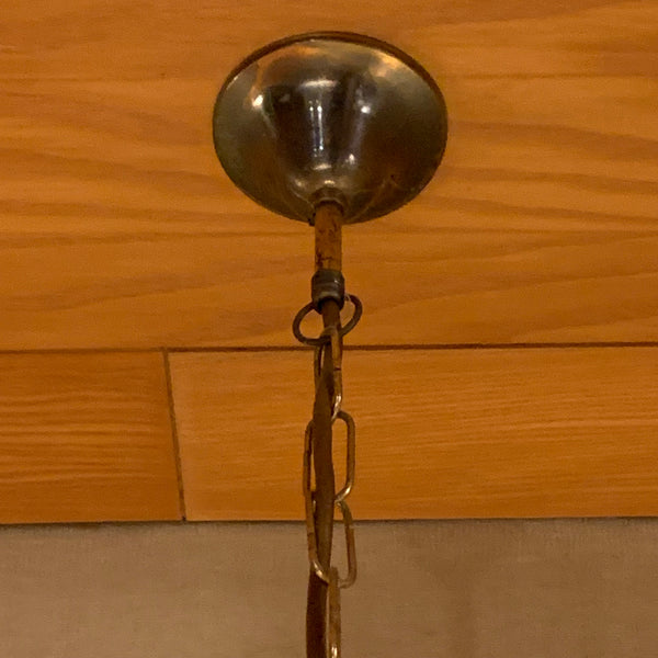 Vintage Lotus Kugel Hängelampe aus Capiz Muscheln von Verner Panton