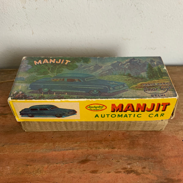Vintage Blechspielzeug Manjit Automatic Car von Amar Toy