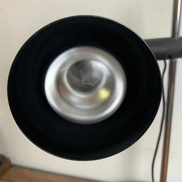Vintage Schreibtischlampe Spot von Hustadt Leuchten schwarz